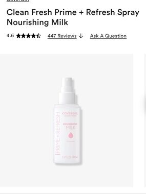 COVERGIRL Nourishing Milk Spray Clean Fresh 2.7oz